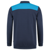 Afbeelding van Polosweater Bicolor Naden | donkermarine/turkoois | 302004-01087 | TRICORP WORKWEAR