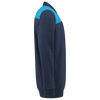Afbeelding van Polosweater Bicolor Naden | donkermarine/turkoois | 302004-01087 | TRICORP WORKWEAR