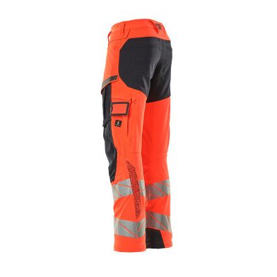 Foto van Mascot Accelerate Safe Broek met kniezakken | 19079-511 | 22210-hi-vis rood/donkermarine