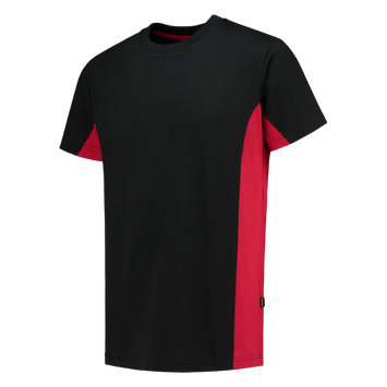 Foto van T-shirt Bicolor | zwart/rood | 102004-0902 | TRICORP WORKWEAR