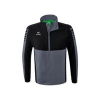 ERIMA Six Wings jack met afneembare mouwen Unisex | slate grey/zwart | 1062203
