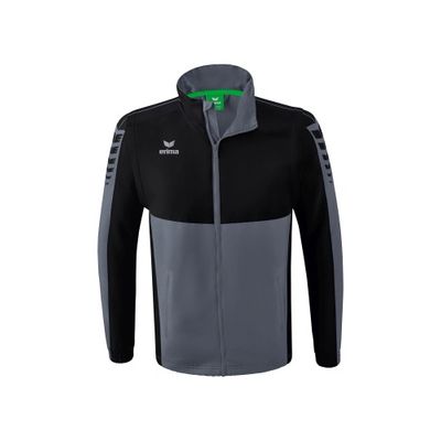 Foto van ERIMA Six Wings jack met afneembare mouwen Unisex | slate grey/zwart | 1062203
