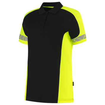 Foto van Poloshirt Reflective Redefined Dames | zwart/fluorgeel | 206110-0917 | TRICORP WORKWEAR