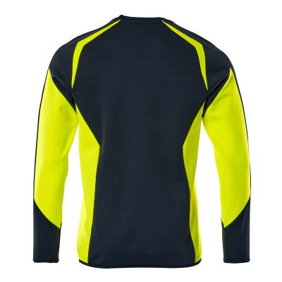 Foto van Mascot Accelerate Safe Sweatshirt | 22084-781 | 01017-donkermarine/hi-vis geel