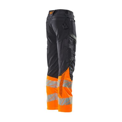 Foto van Mascot Accelerate Safe Broek met kniezakken | 19679-236 | 01014-donkermarine/hi-vis oranje