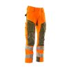 Afbeelding van Mascot Accelerate Safe Broek met kniezakken | 19079-511 | 1433-hi-vis oranje/mosgroen