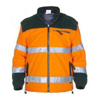 Foto van Hydrowear Fulham fleecejack EN471 | 04026009F-143 | oranje/groen
