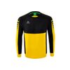 Afbeelding van ERIMA Six Wings sweatshirt Unisex | geel/zwart | 1072209