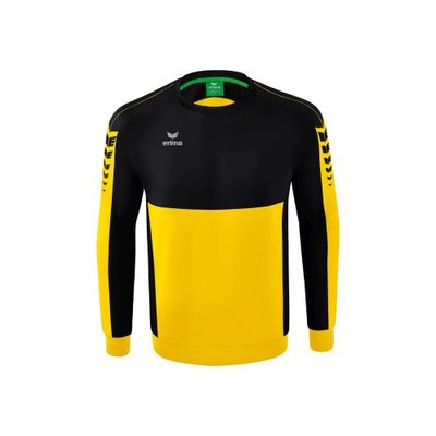 Foto van ERIMA Six Wings sweatshirt Unisex | geel/zwart | 1072209