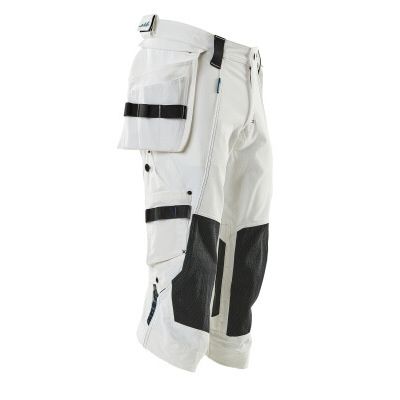 Foto van Driekwart broek, spijkerzakken, stretch | 17049-311 | 06-wit