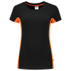 Afbeelding van T-shirt Bicolor Dames | zwart/oranje | 102003-0998 | TRICORP WORKWEAR