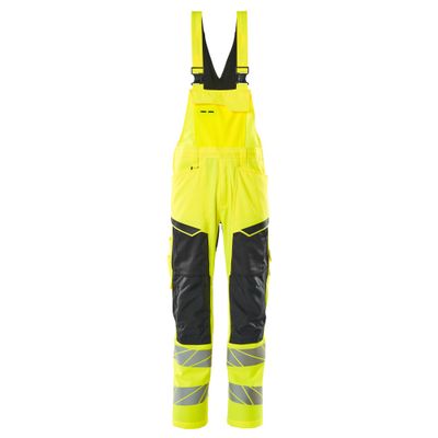 Mascot Accelerate Safe Amerikaanse overall met kniezakken | 19569-236 | 1709-hi-vis geel/zwart Mascot Accelerate Safe Amerikaanse overall met kniezakken | 19569-236 | 1709-hi-vis geel/zwart