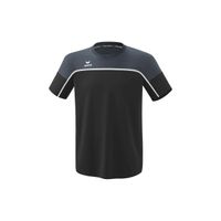 Erima Change t-shirt heren, black/slategrey/wit, 1082313