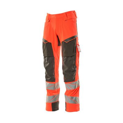 Foto van Mascot Accelerate Safe Broek met kniezakken | 19079-511 | 22218-hi-vis rood/donkerantraciet