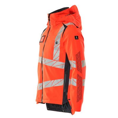 Foto van Mascot Accelerate Safe Winterjas | 19035-449 | 22210-hi-vis rood/donkermarine