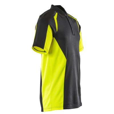 Foto van Mascot Accelerate Safe Poloshirt | 22083-771 | 0917-zwart/hi-vis geel