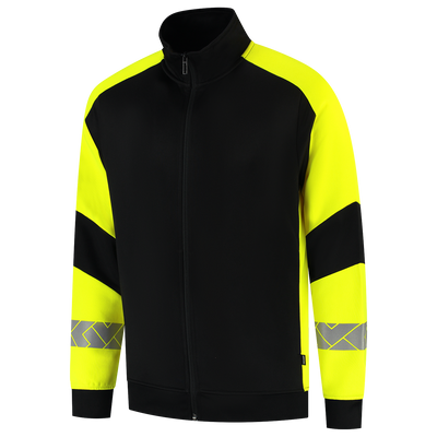 Foto van Sweatvest Reflective Redefined | zwart/fluorgeel | 306104-0917 | TRICORP WORKWEAR