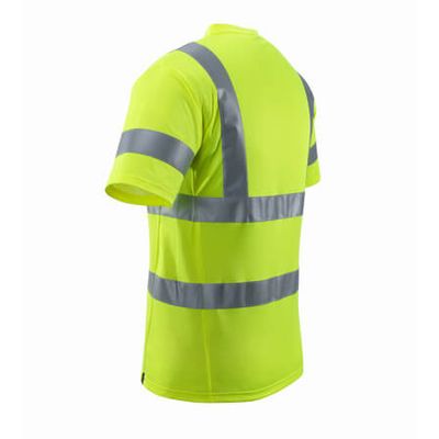 Foto van T-shirt, V-hals, klasse 2 | 18282-995 | 017-hi-vis geel