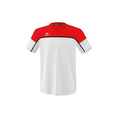 Erima Change t-shirt kinderen, wit/rood/zwart, 1082315