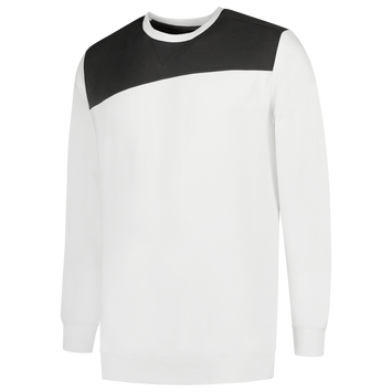 Foto van Sweater Bicolor Naden | wit/donkergrijs | 302013-0618 | TRICORP WORKWEAR