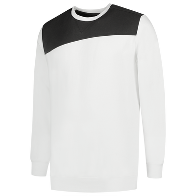 Foto van Sweater Bicolor Naden | wit/donkergrijs | 302013-0618 | TRICORP WORKWEAR