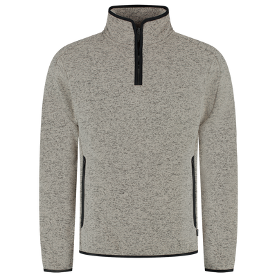 Foto van Knitted Fleecejack 1/4 Zip Redefined | zand | 306117-55 | TRICORP WORKWEAR