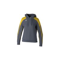 Erima Evo Star sweater met capuchon dames, 10724027, slategrey/geel