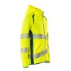 Afbeelding van Mascot Accelerate Safe Capuchontrui met rits | 19284-781 | 1744-hi-vis geel/donkerpetrol