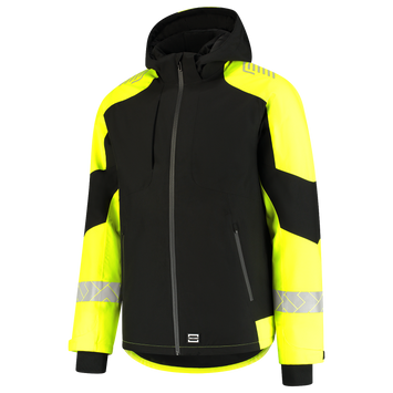 Foto van Winterjas Ripstop Reflective Redefined | zwart/fluorgeel | 406117-0917 | TRICORP WORKWEAR