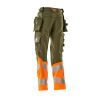 Afbeelding van Mascot Accelerate Safe Broek met spijkerzakken | 19131-711 | 3314-mosgroen/hi-vis oranje