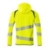 Afbeelding van Mascot Accelerate Safe Capuchontrui met rits | 19284-781 | 1744-hi-vis geel/donkerpetrol