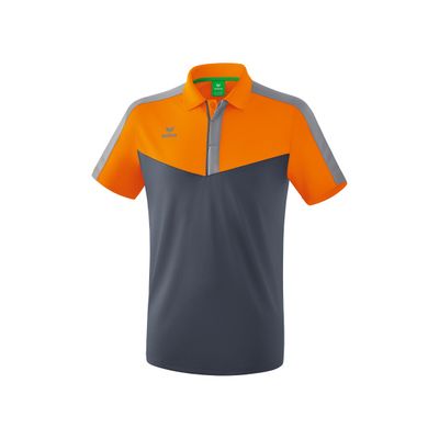 Squad polo | new orange/slate grey/monument grey | 1112015