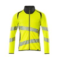 Mascot Accelerate Safe Sweatshirt met rits | 19184-781 | 17010-hi-vis geel/donkermarine