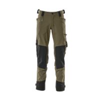Broek, Dyneema kniezakken, stretch | 17079-311 | 033-mosgroen