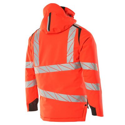 Foto van Mascot Accelerate Safe Winterjas | 19035-449 | 22218-hi-vis rood/donkerantraciet