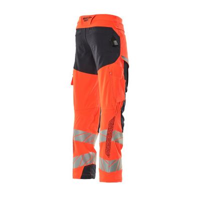 Foto van Mascot Accelerate Safe Broek met kniezakken | 19079-511 | 22210-hi-vis rood/donkermarine