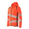 Afbeelding van Mascot Accelerate Safe Capuchontrui met rits | 19284-781 | 22210-hi-vis rood/donkermarine