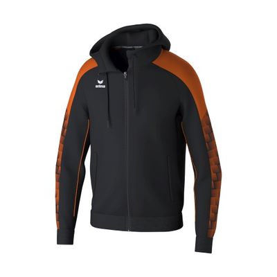 Foto van ERIMA EVO STAR trainingsjack met capuchon Unisex | zwart/oranje | 1032410