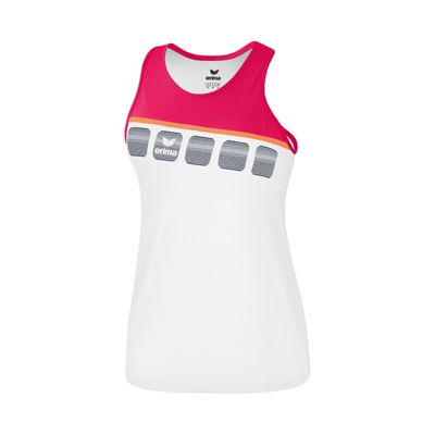 5-C tanktop Dames | wit/love rose/peach | 1081931