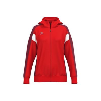 Erima Celebrate 125 trainingsjack met capuchon dames, 1032536, rood/new bordeaux