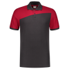 Afbeelding van Poloshirt Bicolor Naden | donkergrijs/red | 202006-1802 | TRICORP WORKWEAR