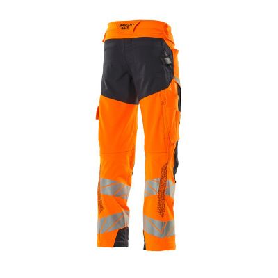 Foto van Mascot Accelerate Safe Broek met kniezakken | 19079-511 | 14010-hi-vis oranje/donkermarine