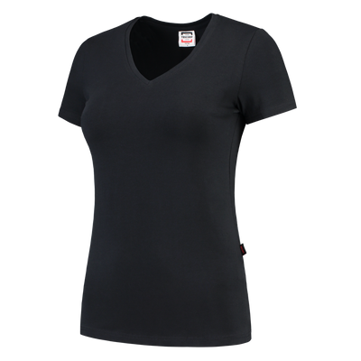 Foto van T-shirt V Hals Fitted Dames | marine | 101008-01 | TRICORP WORKWEAR