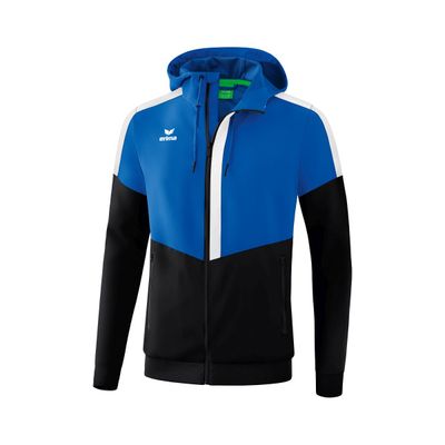 Squad tracktop jack met capuchon | new royal/zwart/wit | 1032002