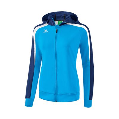 Liga 2.0 trainingsjack met capuchon Dames | curaçao/new navy/wit | 1071856
