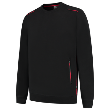 Foto van Sweater Accent | zwart/rood | 302703-0902 | TRICORP WORKWEAR