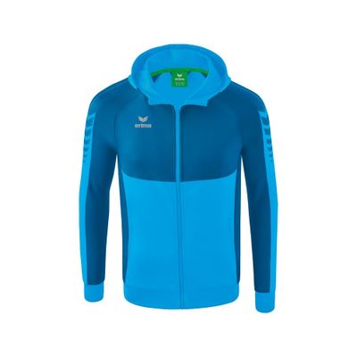 Foto van ERIMA Six Wings trainingsjack met capuchon Unisex | curaçao/mykonos | 1032211