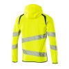 Afbeelding van Mascot Accelerate Safe Capuchontrui met rits | 19284-781 | 1744-hi-vis geel/donkerpetrol