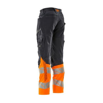 Foto van Mascot Accelerate Safe Broek met kniezakken | 19679-236 | 01014-donkermarine/hi-vis oranje