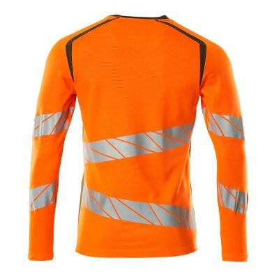 Foto van Mascot Accelerate Safe T-shirt, met lange mouwen | 19081-771 | 1433-hi-vis oranje/mosgroen